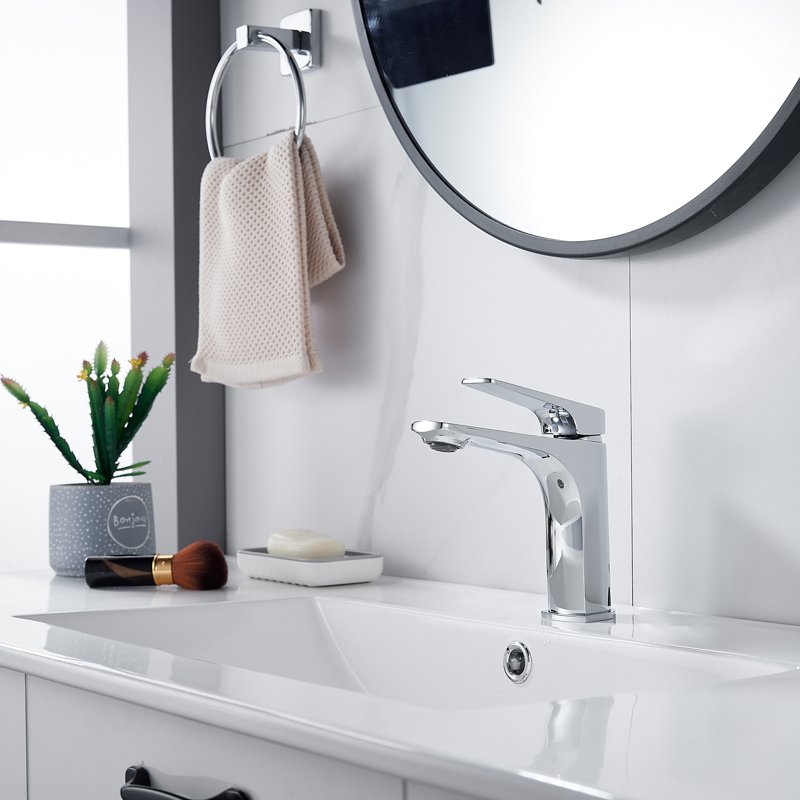 Смеситель для раковины Shevanik S4201, хром