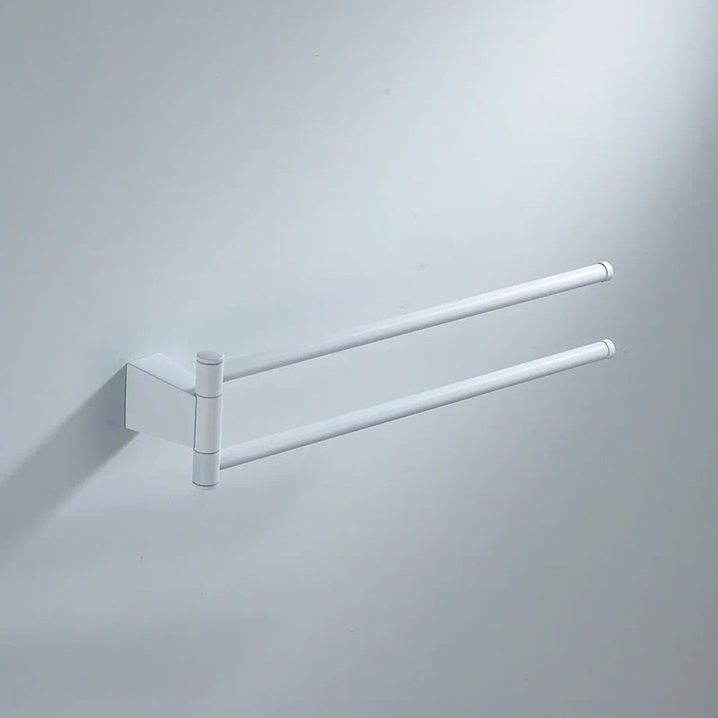 Полотенцедержатель поворотный двойной Shevanik SG5707C, белый