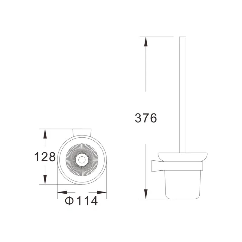Ершик для унитаза Shevanik SG5700H, черный