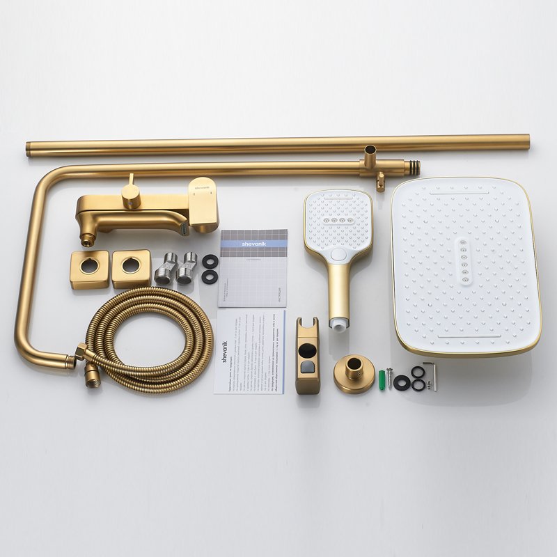 Душевая система Shevanik S8536H, черный