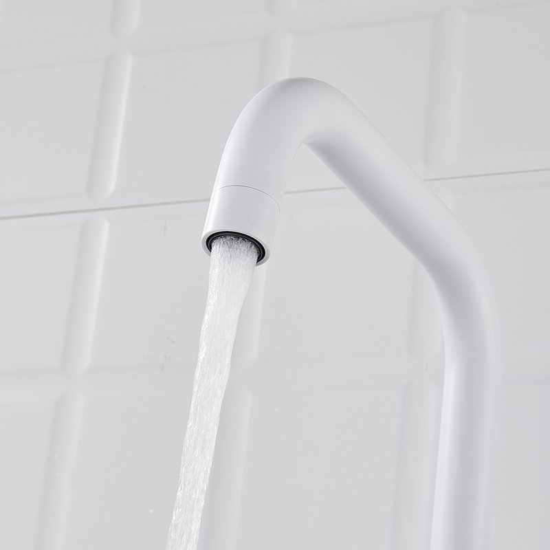 Смеситель для кухни с подключением фильтра Shevanik S528C, белый