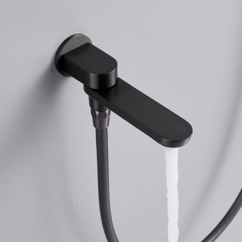 Душевая система встраиваемая Shevanik S4335T, оружейная сталь