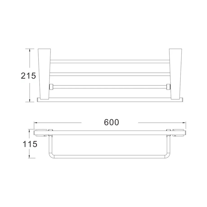 Полка для полотенец Shevanik SG5708C, белый