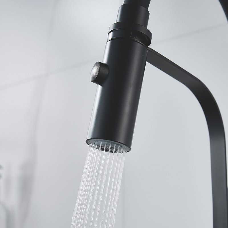 Смеситель для кухни с гибким изливом и режимом 