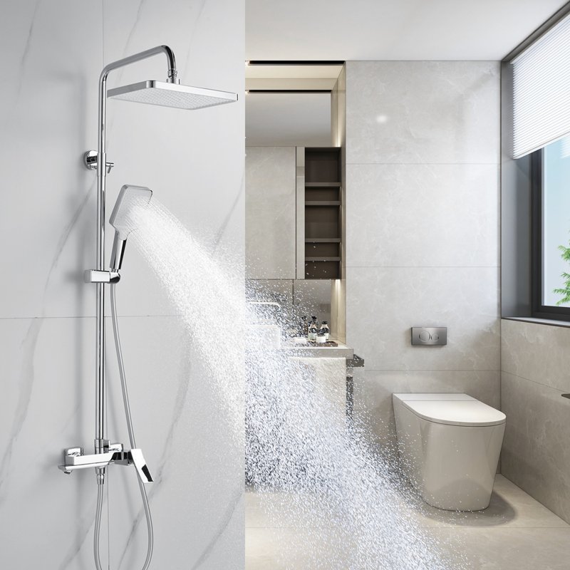 Душевая система Shevanik S9036H, черный