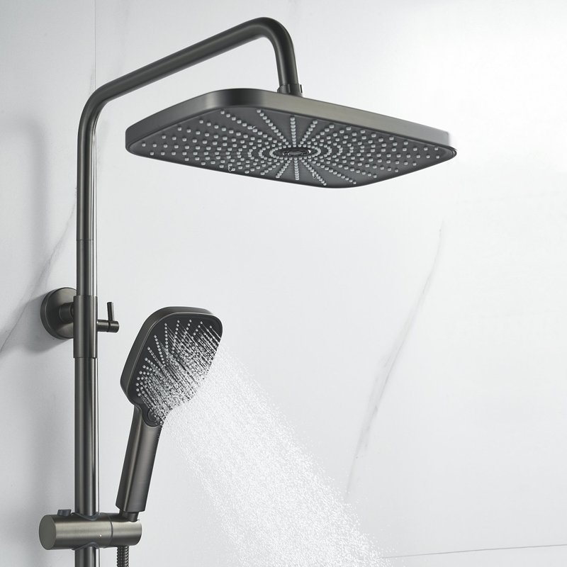 Душевая система Shevanik S7036H, черный