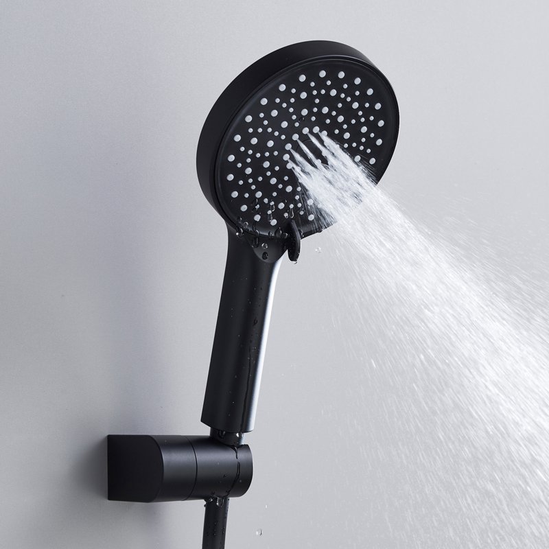 Душевая система встраиваемая Shevanik S4335H, черный