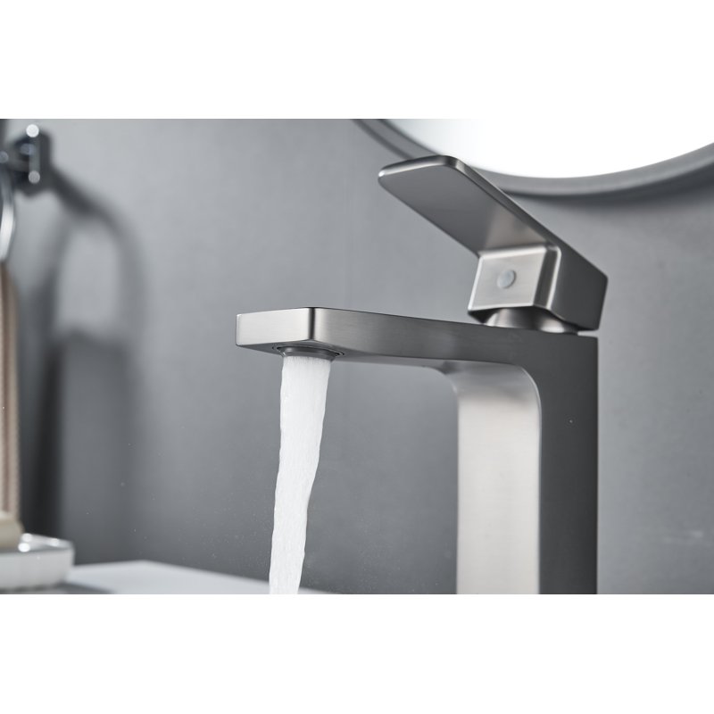 Смеситель для раковины Shevanik S9701T, оружейная сталь