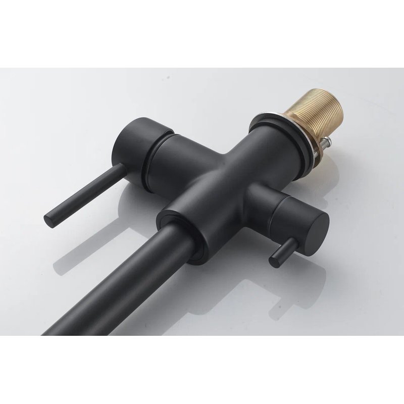 Смеситель для кухни с подключением фильтра Shevanik S328H, черный