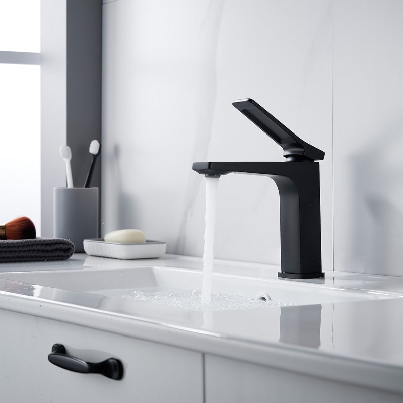 Смеситель для раковины Shevanik S4601H, черный