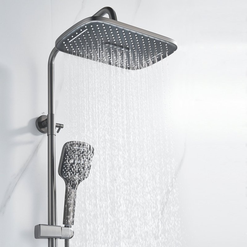 Душевая система Shevanik S6036F, белый/хром