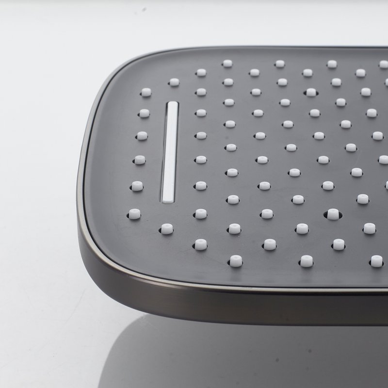 Душевая система встраиваемая Shevanik S4135T, оружейная сталь