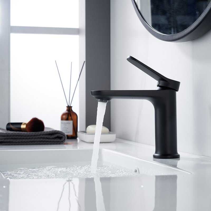 Смеситель для раковины Shevanik S4301H, черный