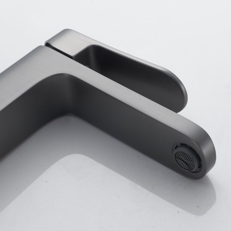 Смеситель для раковины Shevanik S4501T, оружейная сталь