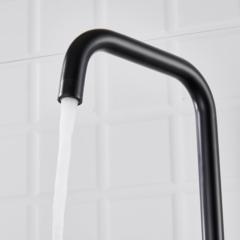 Смеситель для кухни с подключением фильтра Shevanik S528H, черный