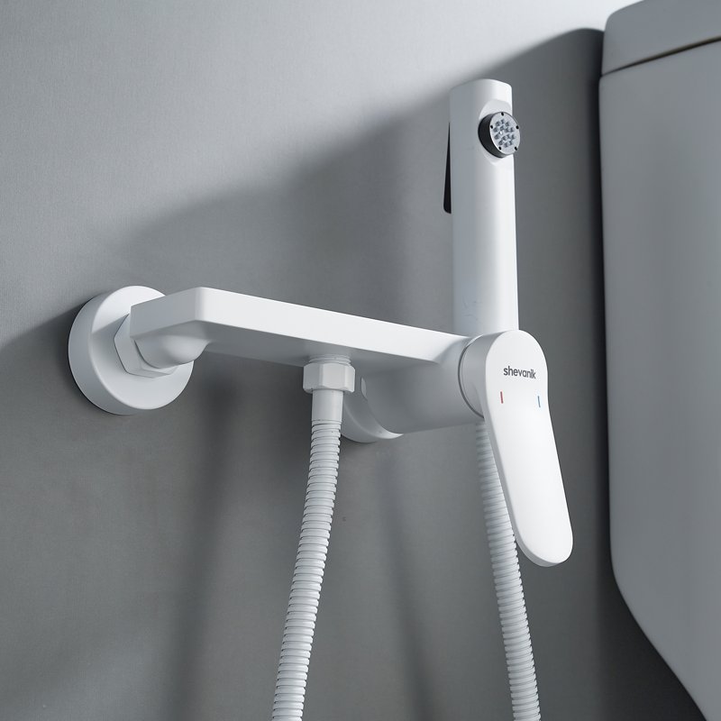 Гигиенический душ со смесителем Shevanik S9605H-1, черный