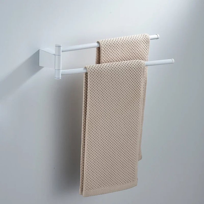 Полотенцедержатель поворотный двойной Shevanik SG5707C, белый