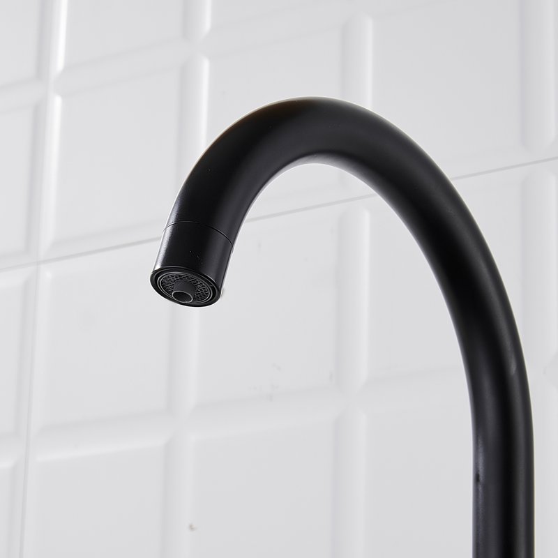 Смеситель для кухни с подключением фильтра Shevanik S428H, черный