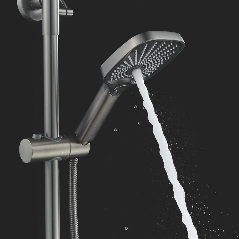 Душевая система Shevanik S7036H, черный