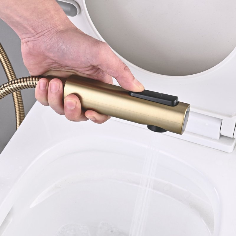 Гигиенический душ со смесителем Shevanik S137T, оружейная сталь