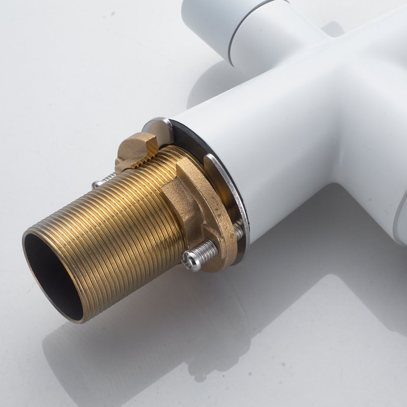 Смеситель для кухни с подключением фильтра Shevanik S428C, белый