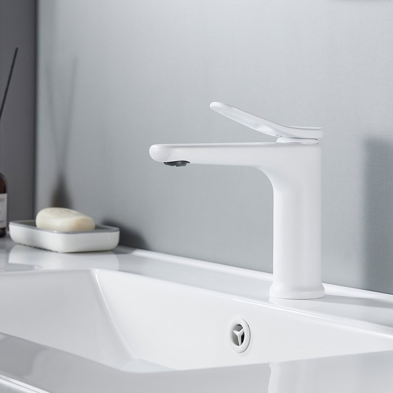 Смеситель для раковины Shevanik S4701C, белый