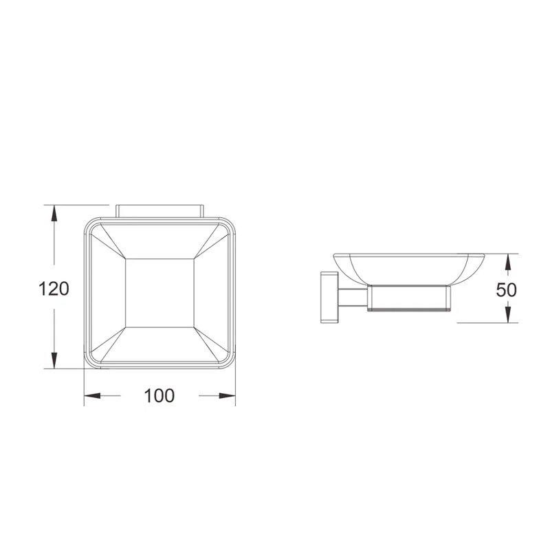 Мыльница Shevanik SG5603H, черный