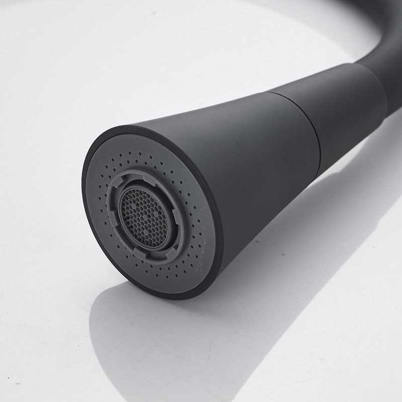 Смеситель для кухни с гибким изливом Shevanik S543H-3, черный