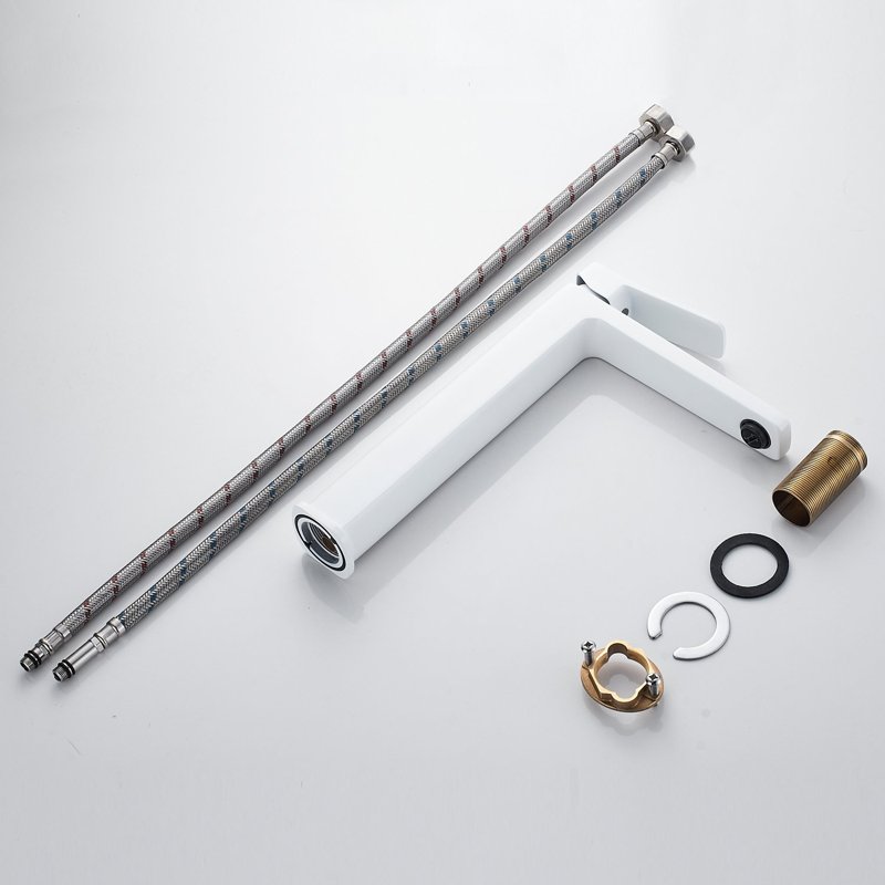 Смеситель для раковины Shevanik S9911C, белый