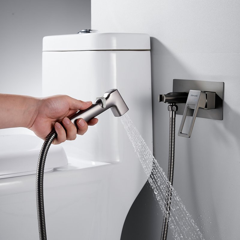 Гигиенический душ со смесителем Shevanik S8005, хром