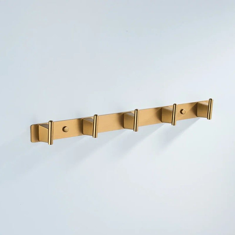 Планка с 5 крючками Shevanik SG5751G, золотой сатин