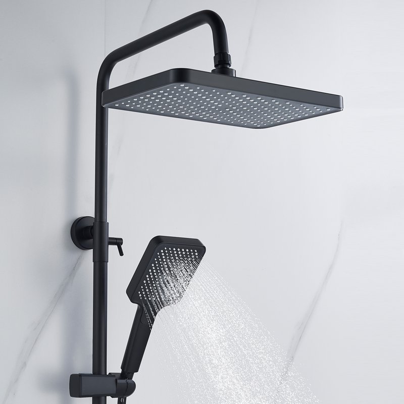 Душевая система Shevanik S8236H, черный