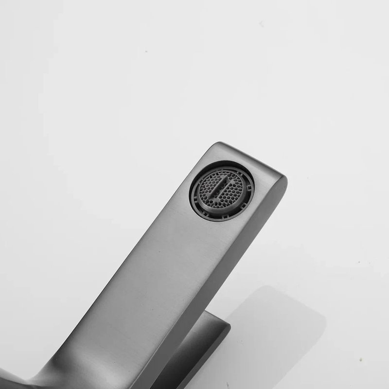 Смеситель для раковины Shevanik S8301T, оружейная сталь