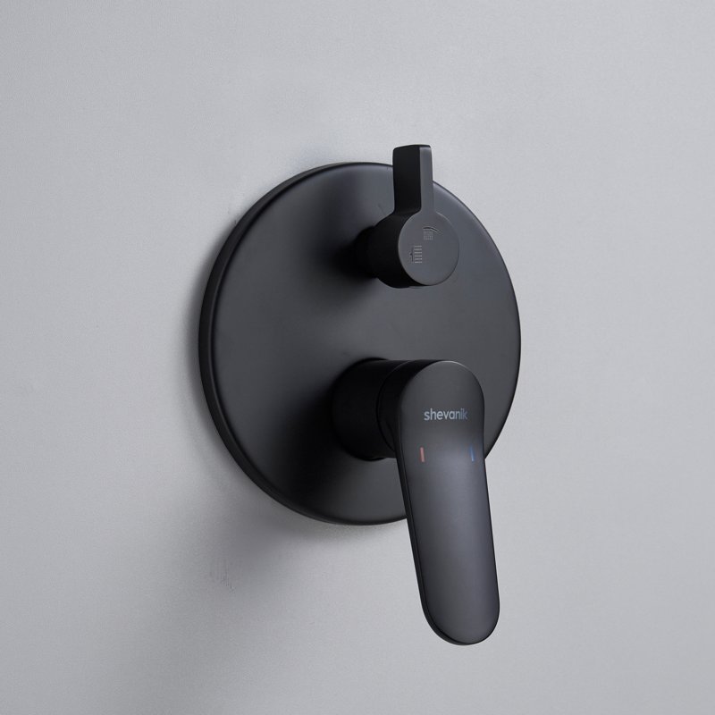 Душевая система встраиваемая Shevanik S4335H, черный