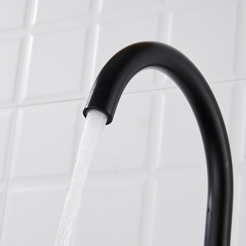 Смеситель для кухни с подключением фильтра Shevanik S428H, черный