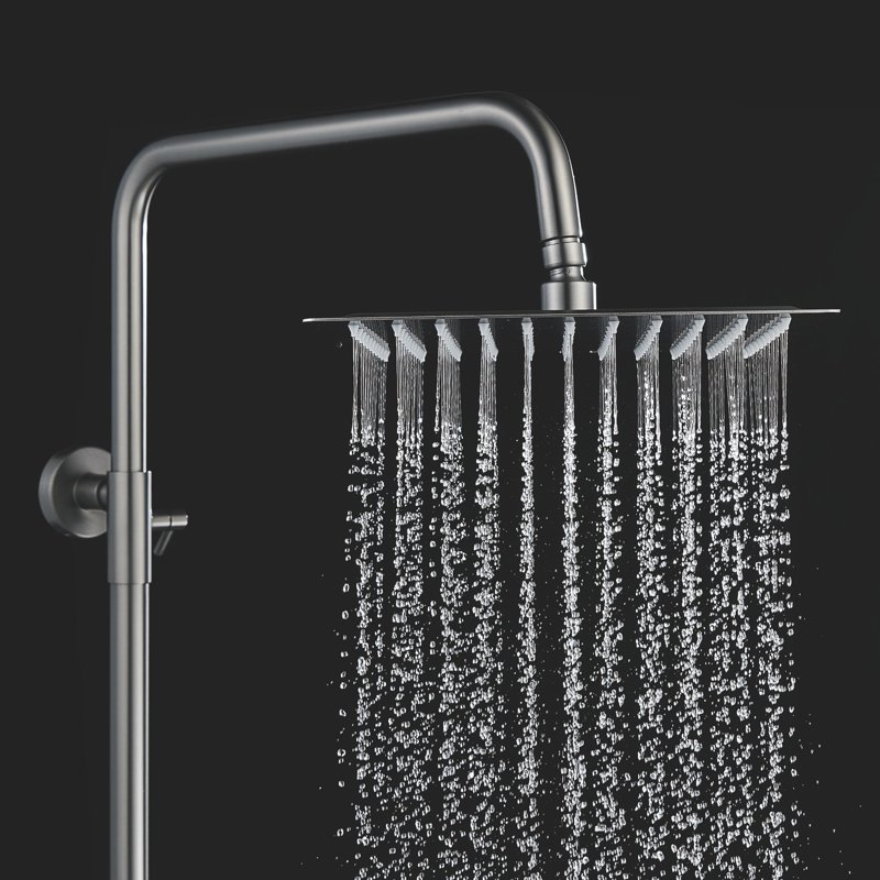 Душевая система Shevanik S8036H, черный