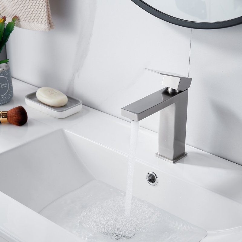 Смеситель для раковины Shevanik S7001L, сатин