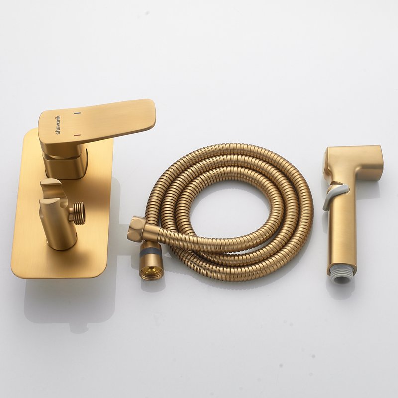 Гигиенический душ со смесителем Shevanik S8505H-1, черный