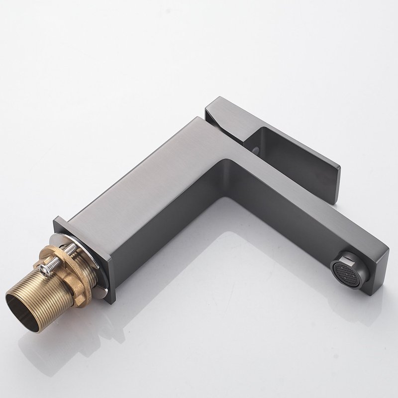 Смеситель для раковины Shevanik S9601T, оружейная сталь