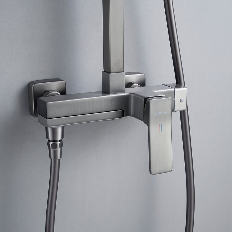 Душевая система Shevanik S9036F, белый/хром