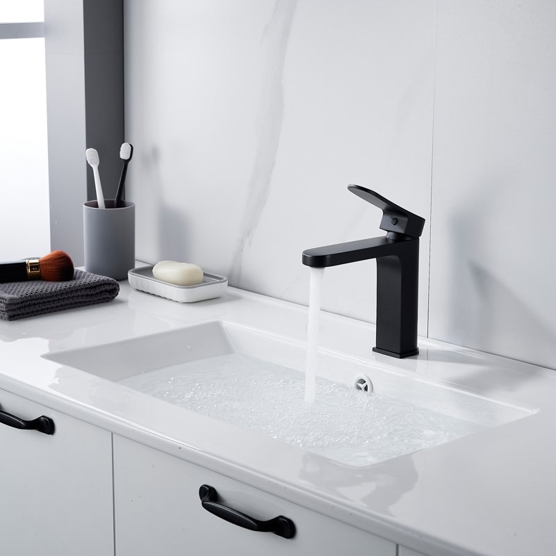 Смеситель для раковины Shevanik S4501H, черный