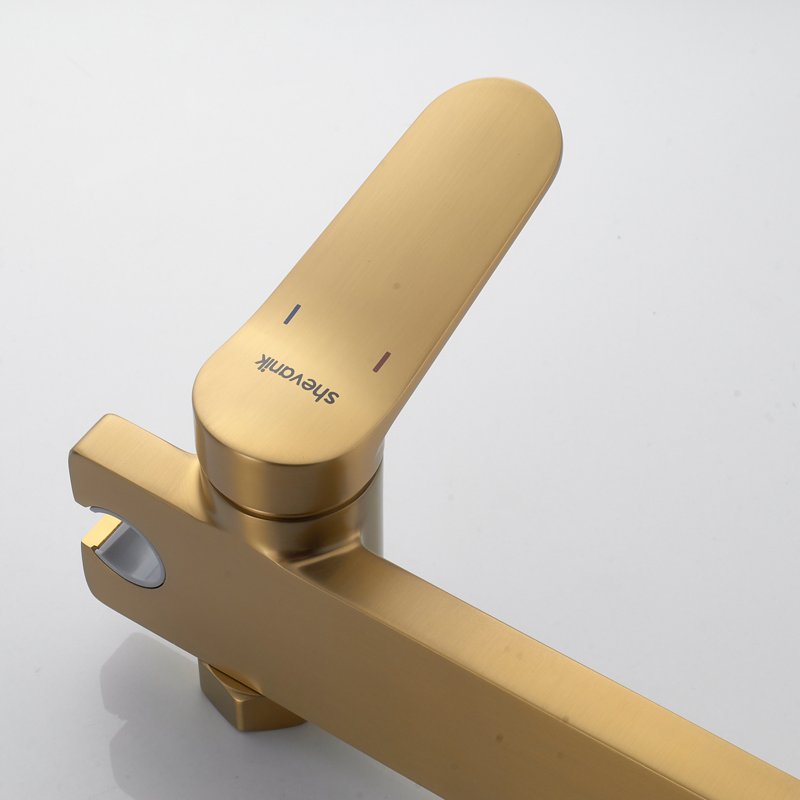 Гигиенический душ со смесителем Shevanik S9605T-1, оружейная сталь