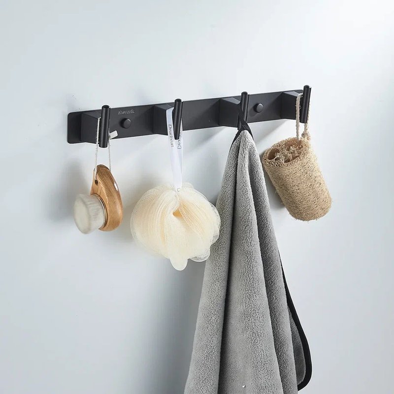 Планка с 4 крючками  Shevanik SG5741H, черный