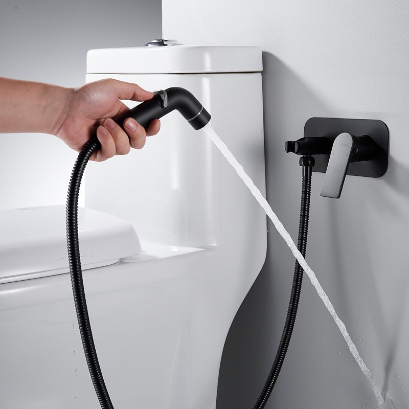 Гигиенический душ со смесителем Shevanik S9905H-1, черный