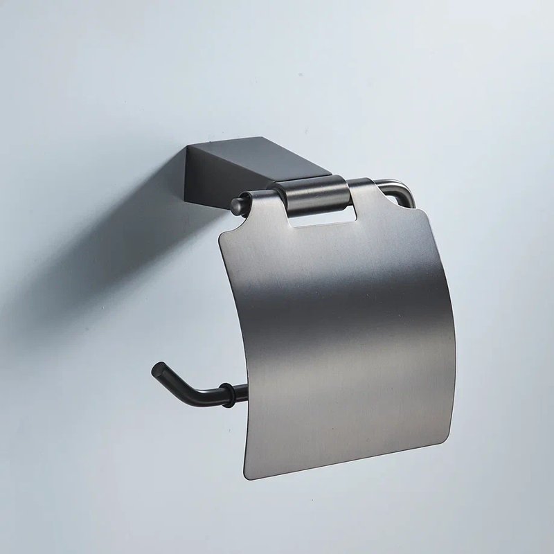 Держатель для туалетной бумаги Shevanik SG5705T, оружейная сталь