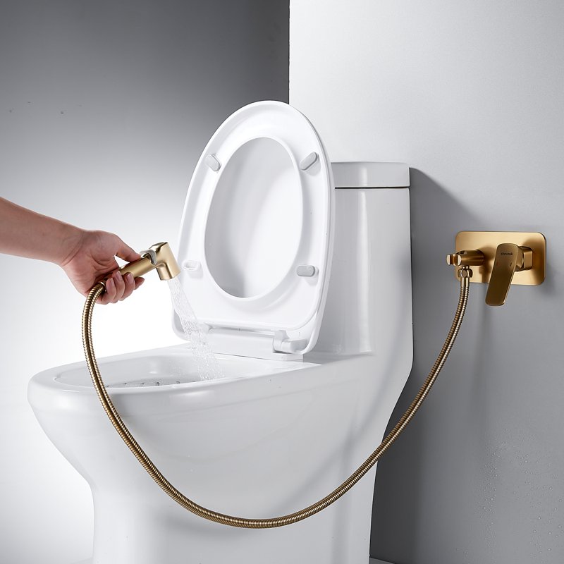 Гигиенический душ со смесителем Shevanik S8505H-1, черный