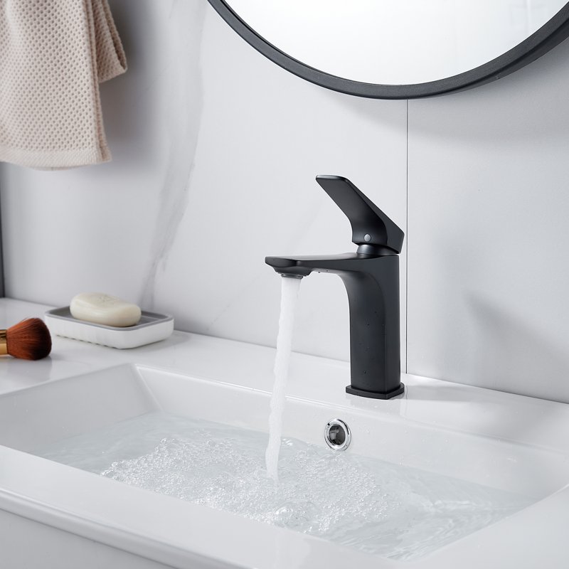 Смеситель для раковины Shevanik S4201H, черный