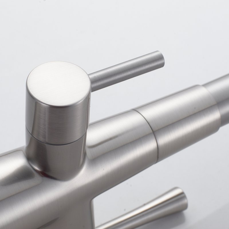 Смеситель для кухни с подключением фильтра Shevanik S428L, сатин