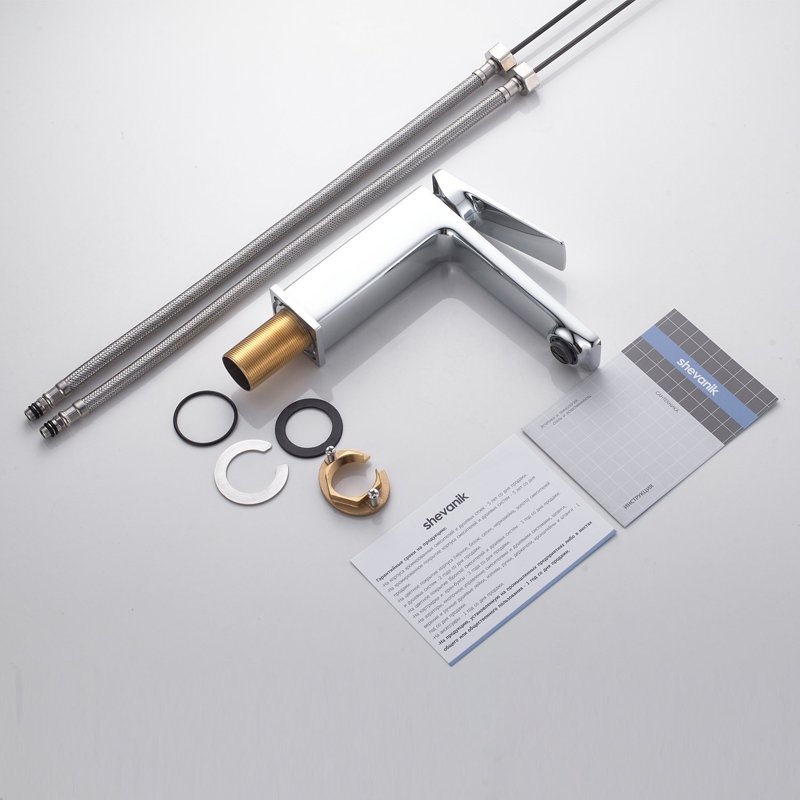 Смеситель для раковины Shevanik S8901-1, хром