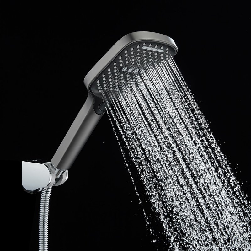 Смеситель на борт ванны Shevanik S4112T, оружейная сталь